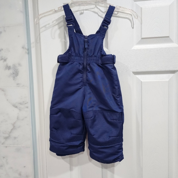 Cat and Jack Water and Wind Resistant Adjustable Waist Fleece Bodice Snow Bibs - Picture 1 of 7